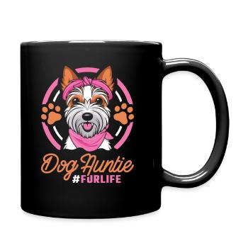Wheaten Terrier Chien Tante Pour La Vie - Mug uni - noir - Droite