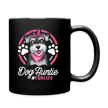 Schnauzer Chien Chien Tante Pour La Vie - Mug uni - noir - Droite