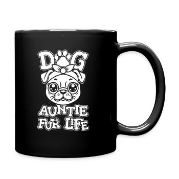 Carlin Chien Chien Tante Pour La Vie - Mug uni - noir - Droite
