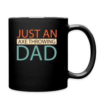 Lanceur de hache juste un papa lanceur de hache - Mug uni - noir - Droite