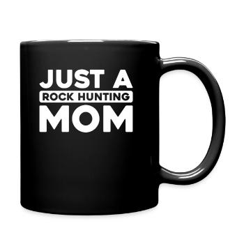 Geologist Stone Collector Just A Rock Hunting Mom - Full Colour Mug - black - Right