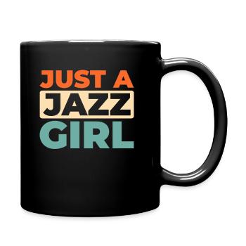 Musique jazz juste une fille de jazz - Mug uni - noir - Droite