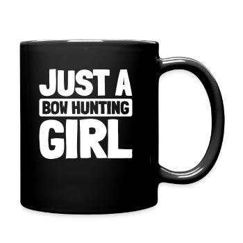 Bow Hunting Bow Hunters Just A Bow Hunting Girl - Full Colour Mug - black - Right