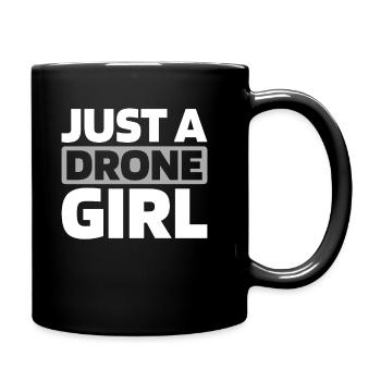 Drone Quadcopter Just A Drone Girl - Full Colour Mug - black - Right