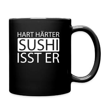 Sushi - Tasse einfarbig - Schwarz - Rechts