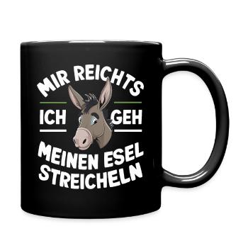 Donkey Donkey Mule Muli - Full Colour Mug - black - Right