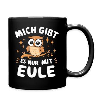 oiseau de nuit hibou hibou oiseau - Mug uni - noir - Droite
