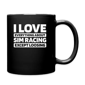 Sim Racing - Full Colour Mug - black - Right