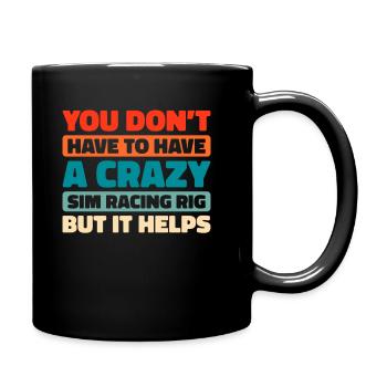Sim Racing - Tasse einfarbig - Schwarz - Rechts