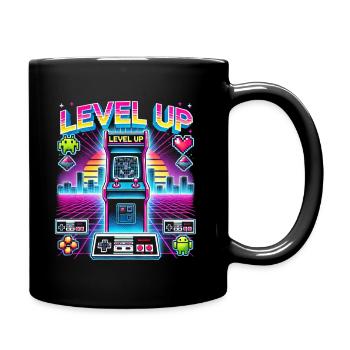 Arcade rétro Level Up pour les joueurs et les nostalgiques - Mug uni - noir - Droite