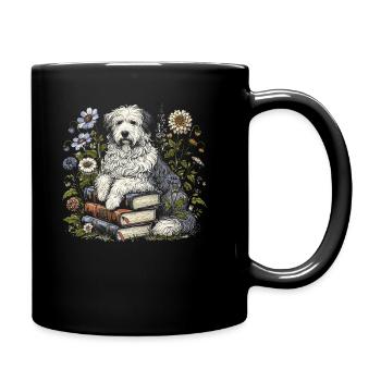 Old English Shepherd Bobtail - Full Colour Mug - black - Right