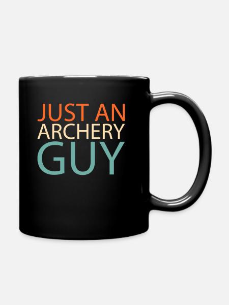 Bogenschießen Bogensport Bogenschütze - Tasse einfarbig - Schwarz