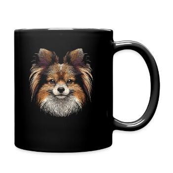 Empreinte digitale Papillon - Mug uni - noir - Droite