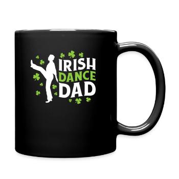 Irish Dance Irischer Tanz - Tasse einfarbig - Schwarz - Rechts