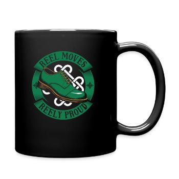 Irish Dance Irischer Tanz - Tasse einfarbig - Schwarz - Rechts