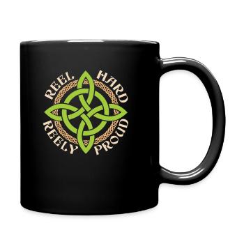 Irish Dance Irischer Tanz - Tasse einfarbig - Schwarz - Rechts