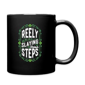 Irish Dance Irischer Tanz - Tasse einfarbig - Schwarz - Rechts