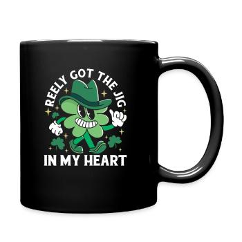 Irish Dance Irischer Tanz - Tasse einfarbig - Schwarz - Rechts