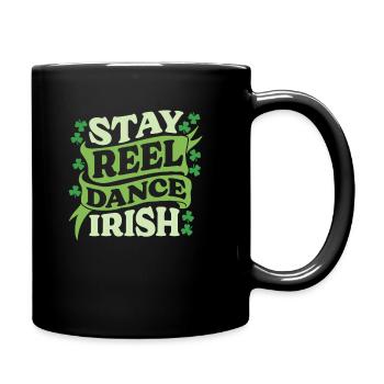 Irish Dance Irischer Tanz - Tasse einfarbig - Schwarz - Rechts