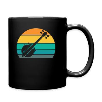 Banjo - Tasse einfarbig - Schwarz - Rechts
