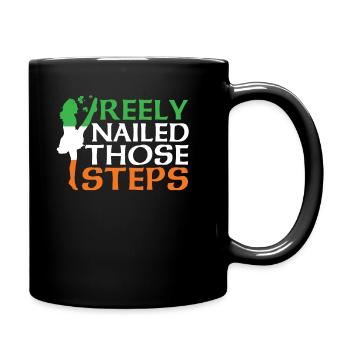 Irish Dance Irischer Tanz - Tasse einfarbig - Schwarz - Rechts