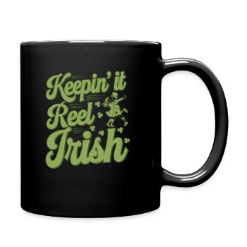 Irish Dance Irischer Tanz - Tasse einfarbig - Schwarz - Rechts