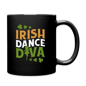 Irish Dance Irischer Tanz - Tasse einfarbig - Schwarz - Rechts