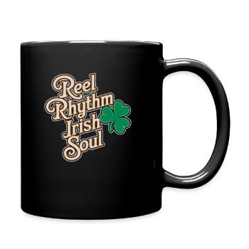 Irish Dance Irischer Tanz - Tasse einfarbig - Schwarz - Rechts