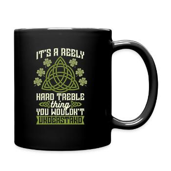 Irish Dance Irischer Tanz - Tasse einfarbig - Schwarz - Rechts