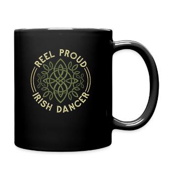 Irish Dance Irischer Tanz - Tasse einfarbig - Schwarz - Rechts