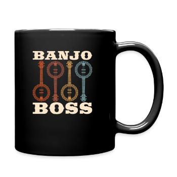 Banjo - Tasse einfarbig - Schwarz - Rechts
