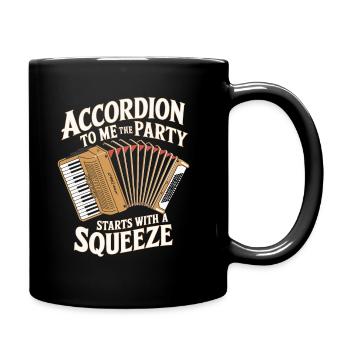 Akkordeon - Tasse einfarbig - Schwarz - Rechts