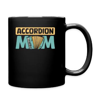 Akkordeon Mama - Tasse einfarbig - Schwarz - Rechts