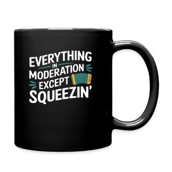 Akkordeon - Tasse einfarbig - Schwarz - Rechts