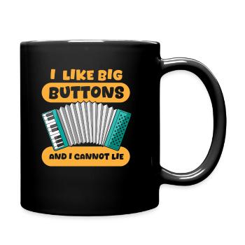 Akkordeon - Tasse einfarbig - Schwarz - Rechts