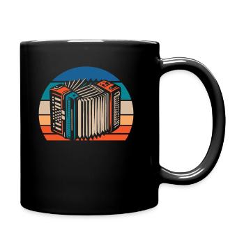 Akkordeon - Tasse einfarbig - Schwarz - Rechts