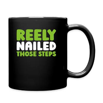 Irish Dance Irischer Tanz - Tasse einfarbig - Schwarz - Rechts