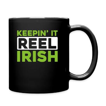 Irish Dance Irischer Tanz - Tasse einfarbig - Schwarz - Rechts