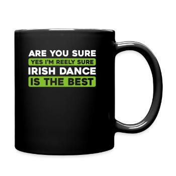 Irish Dance Irischer Tanz - Tasse einfarbig - Schwarz - Rechts