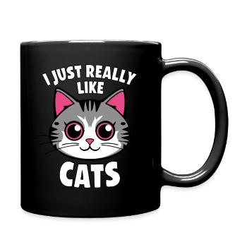 Chat Chats Amoureux Chat Propriétaire Chaton - Mug uni - noir - Droite