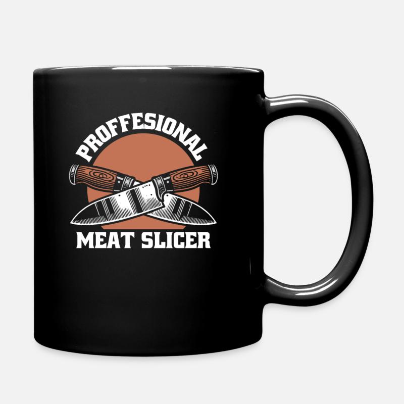 Fleischer Metzger Schlachter - Tasse einfarbig - Schwarz