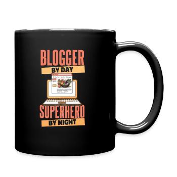 Blogger Blogging - Full Colour Mug - black - Right