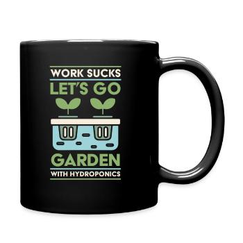 Hydroponics Aqua Culture - Full Colour Mug - black - Right