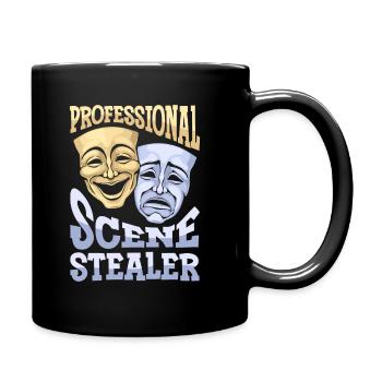 Schauspieler - Tasse einfarbig - Schwarz - Rechts