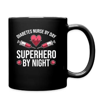 Diabetes Nurse - Full Colour Mug - black - Right