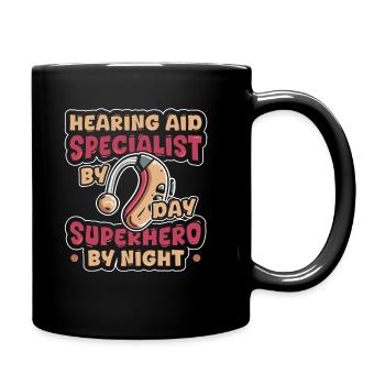 Hearing aid specialist - Full Colour Mug - black - Right