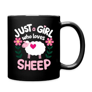 Sheep Sheep Farmer Lamb Farmer - Full Colour Mug - black - Right