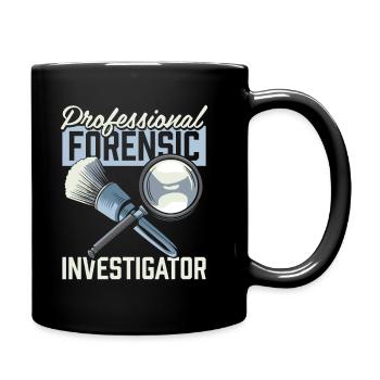 Forensischer Techniker - Tasse einfarbig - Schwarz - Rechts