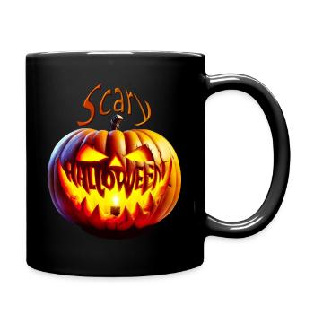 Scary Halloween - Full Colour Mug - black - Right