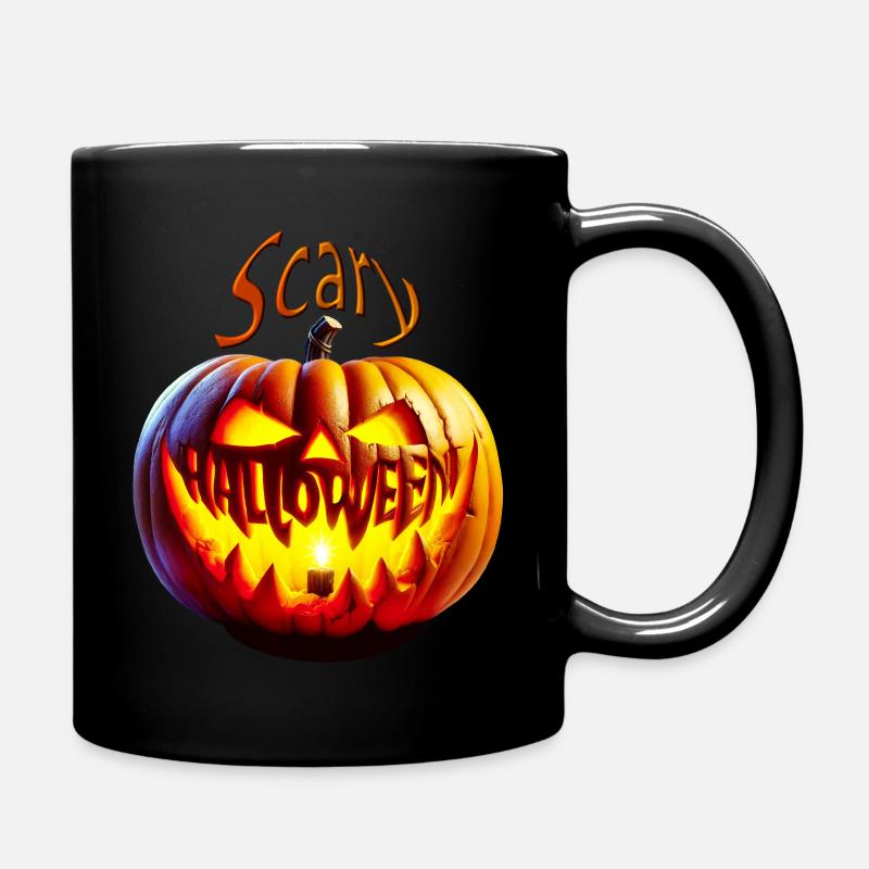 Scary Halloween - Full Colour Mug - black